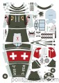 MK-1009 - Bf-109 E-3 'Swiss Shark' + wręgi + elementy - 1/33