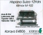 Hispano Suiza 12Y - Klimov M-100 silnik - 1/48