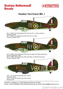 32045 Hawker Hurricane Mk I polskie dyw. 40