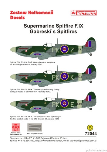 72044 Spitfire Mk. IX (Gabreski Spitfires)