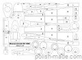 MK-1009 - Bf-109 E-3 'Swiss Shark' + wręgi + elementy - 1/33