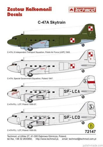 72147 C-47A Skytrain - Polska 1945-57