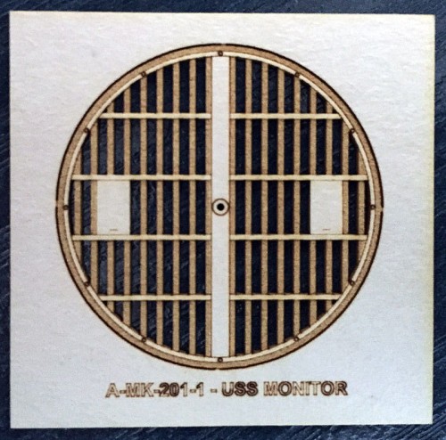 MK-L-201-A1 - USS MONITOR wieża górna płyta - 1/200