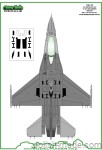 CV48001 F-16 A/B/C/D Winylowe płyty wzmacniające