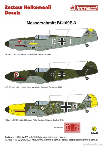 32026 Bf 109E-3 - 1939-40