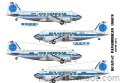 K - DC-3/C-47 PAN AMERICAN 1960'S - 1/144