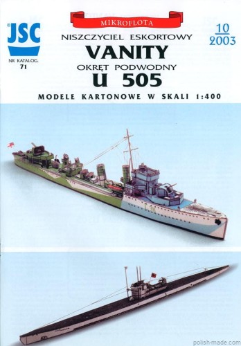 JSC-071 - VANITY niszczyciel / U505 o.p. - 1/400