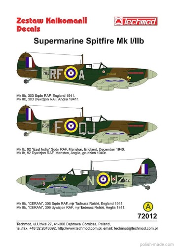 72012 Supermarine Spitfire Mk I/IIB