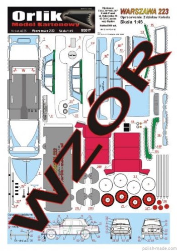 WARSZAWA 223 drezyna - A035 - 1/45