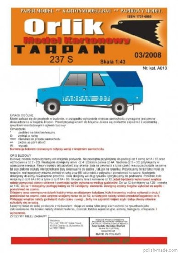 TARPAN 237 S - A013- 1/43