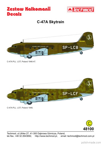 48100  C-47A Skytrain - PLL LOT 1946-47