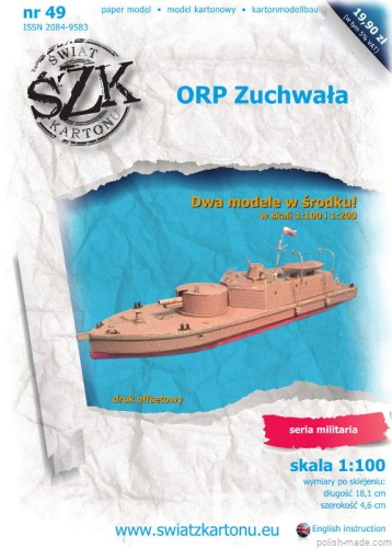 ORP ZUCHWAŁA kanonierka - 049 - 1/100 1/200