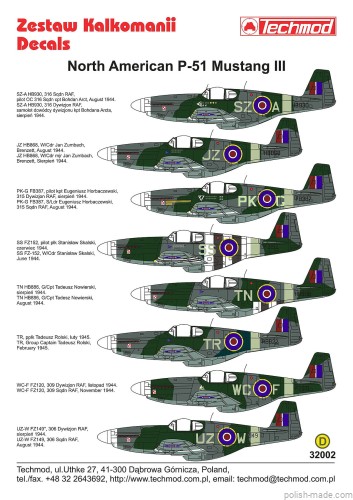 32002 P-51 Mustang III - Polskie Dyw. 44-45
