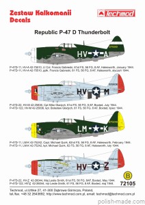 72105  Republic P-47 D Thunderbolt  - USA 1944