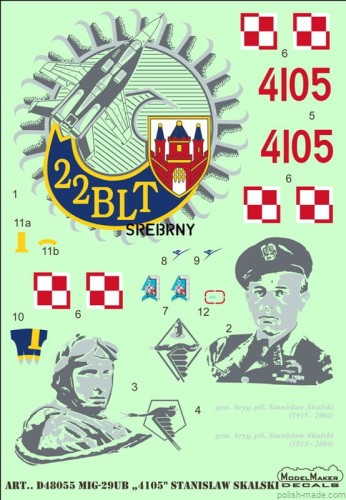 D48055 MiG-29UB '4105' - Stanislaw Skalski