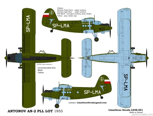 LD-48-01 Antonov AN-2 PLL LOT 1955