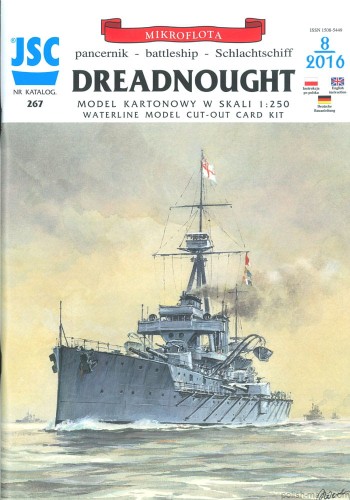 JSC-267 - HMS DREADNOUGHT pancernik - 1/250