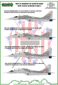D48087 MIG-29 HEROES OF KOSCIUSZKO SQUADRON - NEW CAMOUFLAGE PART 1