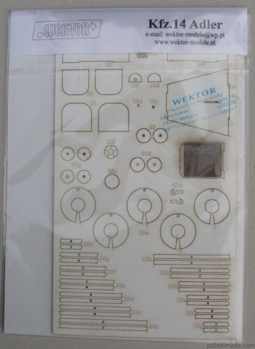 Kfz.14 Adler - szkielet laser - 1/25