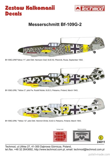 24011 Messerschmitt Bf 109G-2 lata 1942-43