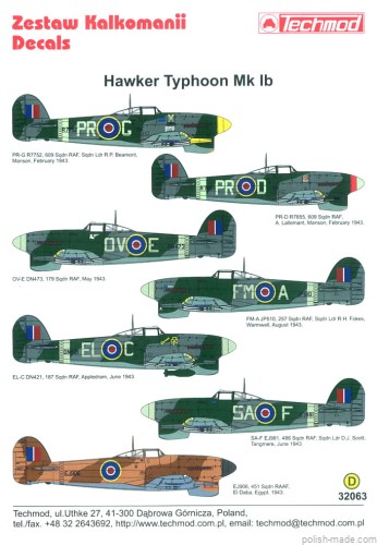 32063' Hawker Typhoon Mk.Ib - 43' 
