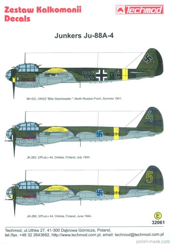 32061 JUNKERS Ju-88A-4 - 1941-44