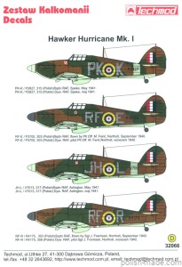 32066 Hawker Hurricane Mk I - polskie dyw. 40-41
