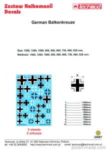 32067 Niemiecki Balkenkreuze