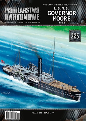 MK-205 - L.S.N.S. 'Governor Moore' 1862 - 1/200