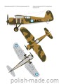 MK-1016 - PZL P.24 F 'GREECE 41' + wręgi + folia + elementy laser. - 1/33 