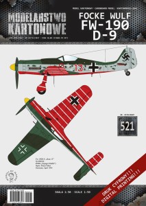 MK-521 - FW-190 D-9  - 1/50 model kartonowy