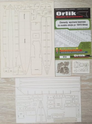 AŁMAZ okręt patrolowy p.10410 - z.laser - 144W - 1/200