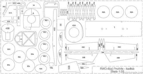 MK-L-13 - RWD-8 wręgi - 1/33