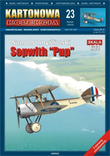 KK23 Sopwith 'PUP' - 1/33 model kartonowy