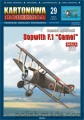 KK29 Sopwith F.1 'CAMEL' - 1/33 model kartonowy