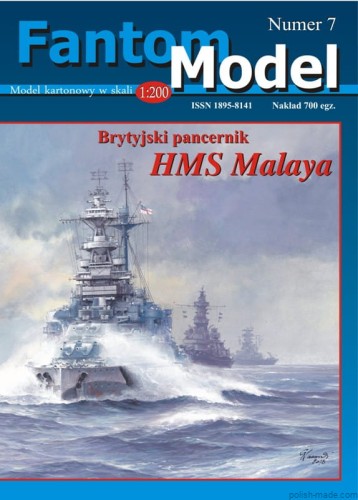 FM-07 HMS 'MALAYA 43' pancernik - 1/200