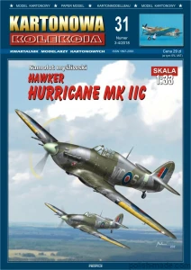 KK31 Hawker HURRICANE Mk.IIC - 1/33 model kartonowy