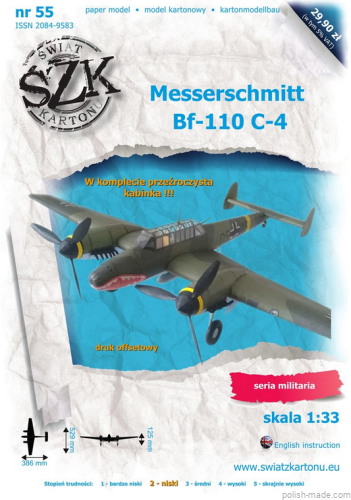 Messerschmitt Bf-110 C-4 - 055 - 1/33