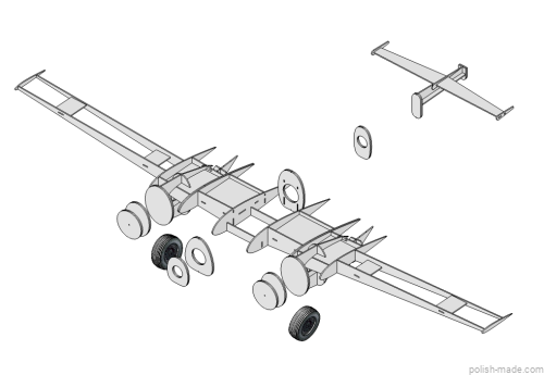 Messerschmitt Bf-110 C-4 wręgi - W-055 - 1/33