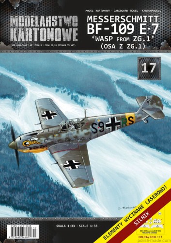 MK-017 - Bf-109 E-7 'WASP from ZG.1' - 1/33