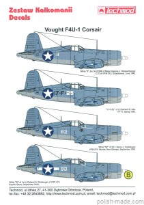 72161 Vought F4U-1 Corsair - US NAVY 1943