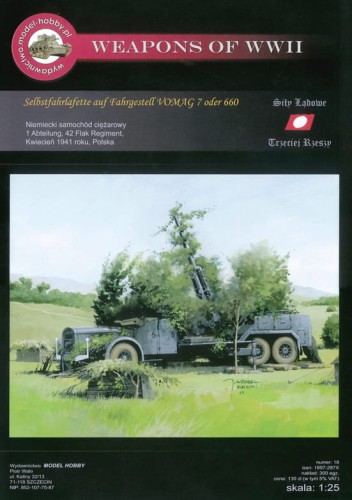 Selbstfahrlafette auf Fahrgestell VOMAG 7 or 660 mit 8,8cm Flak - 18 - 1/25 