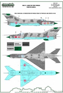 D72107 MiG-21 Around The World - North Korea