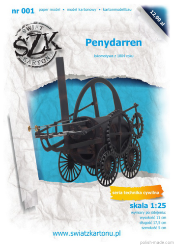 PENYDARREN lokomotywa z 1804r.  - 001 - 1/25
