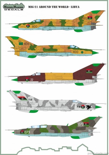 D48110 MiG-21 Around The World - LIBIA