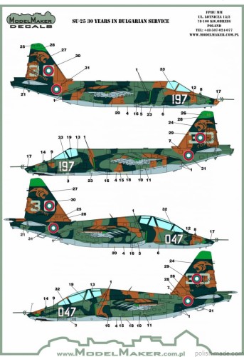 D48103 Su-25 30 Years in Bulgarian service