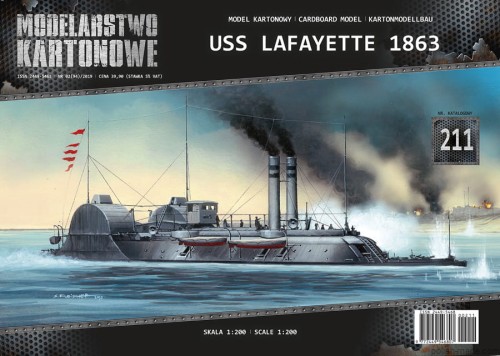 MK-211 - okręt pancerny USS LAFAYETTE 1863 - 1/200