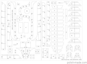 MK-L-211 - USS LAFAYETTE 1863 wręgi - 1/200