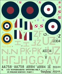 D72133 Spitfire Mk V in Polish service part I
