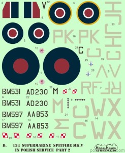 D72134 Spitfire Mk V in Polish service part II